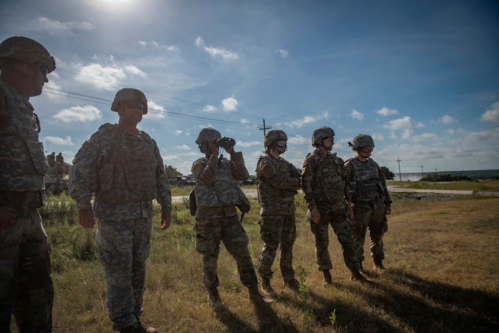 King of battle unloads direct fire