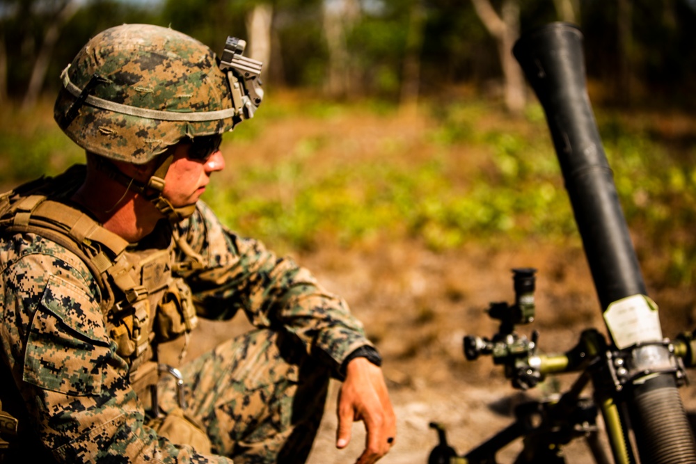 MRF-D Force Enhancement Marines conduct Fire and Support Team Exercise