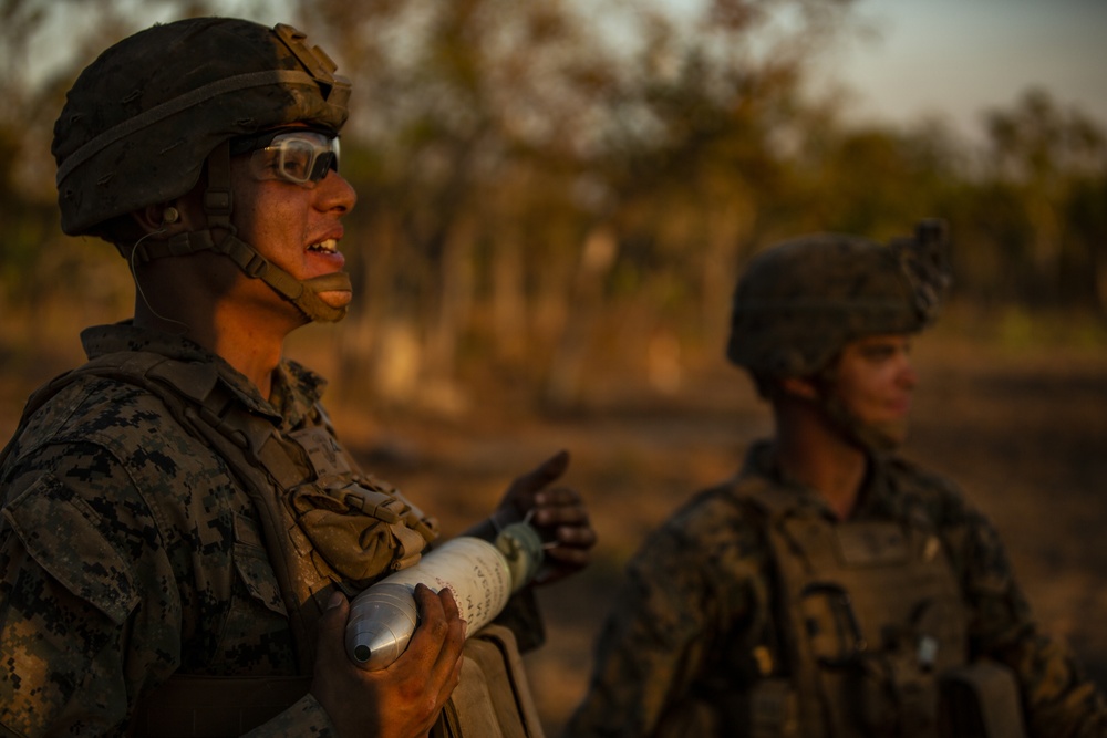 MRF-D Marines conduct fire support coordination exercise