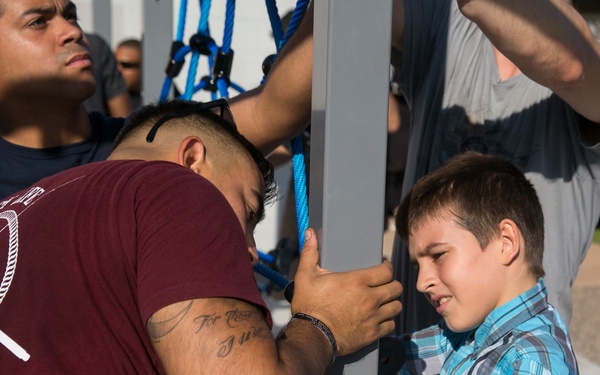 MRF-D participates in playground build at local church