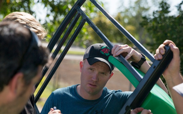 MRF-D participates in playground build at local church