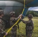 Bravo Company 601st DART team practices lifting a MI-8 Helicopter at Hohenfels Training Area, Germany.