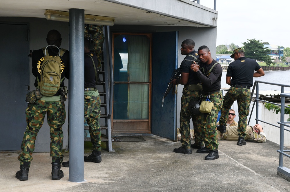 US Coast Guard and International Partners Conduct VBSS Drills with Nigerian SBS Teams