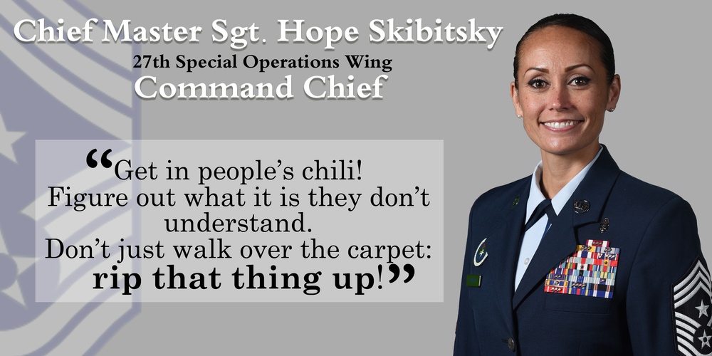 Chief Master Sgt. Hope Skibitsky Quote