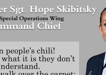 Chief Master Sgt. Hope Skibitsky Quote