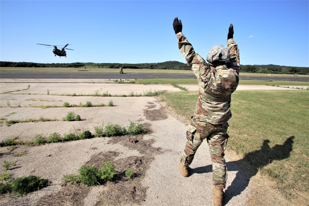 CH-47 Sling-load Training at Fort McCoy