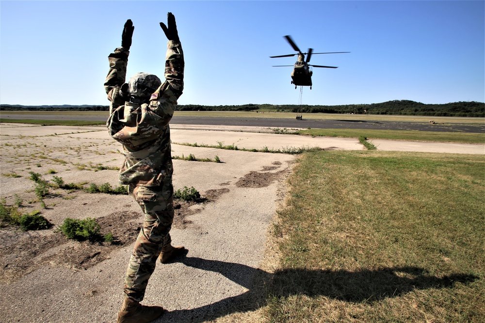 CH-47 Sling-load Training at Fort McCoy