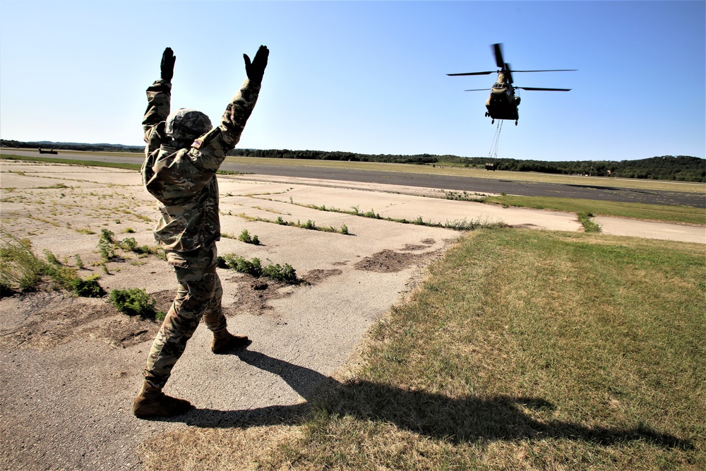 CH-47 Sling-load Training at Fort McCoy