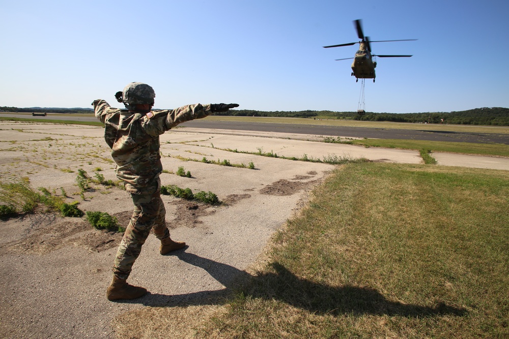 CH-47 Sling-load Training at Fort McCoy