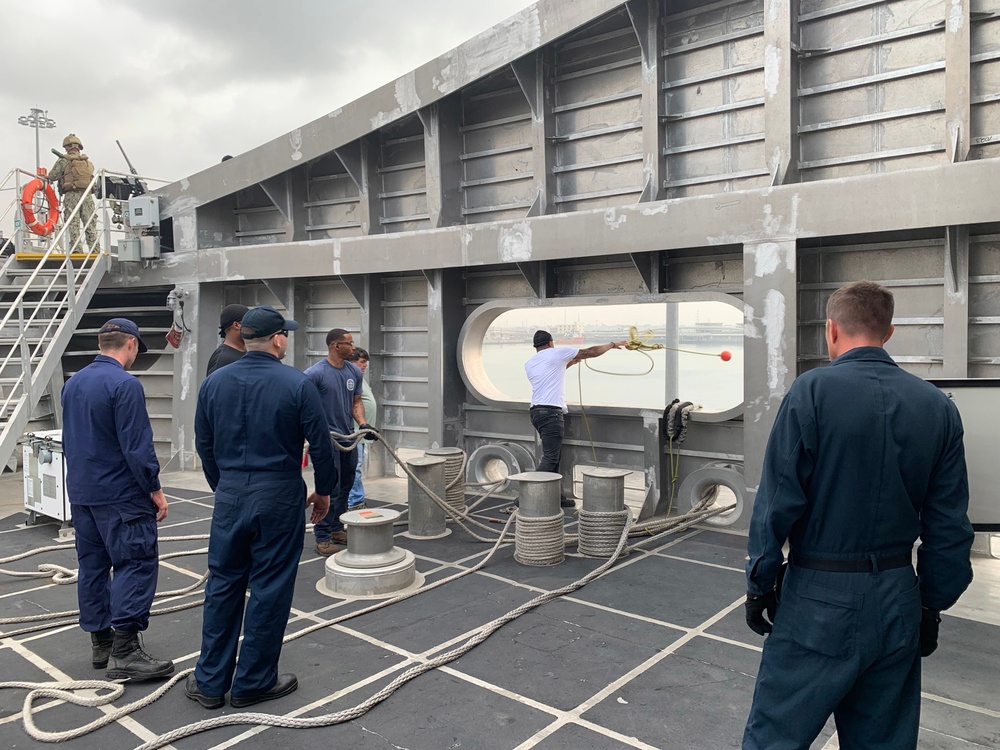 USNS Carson City in Tema, Ghana