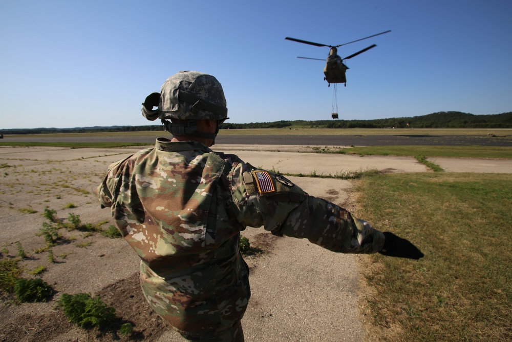 CH-47 Chinook Sling-load Training at Fort McCoy