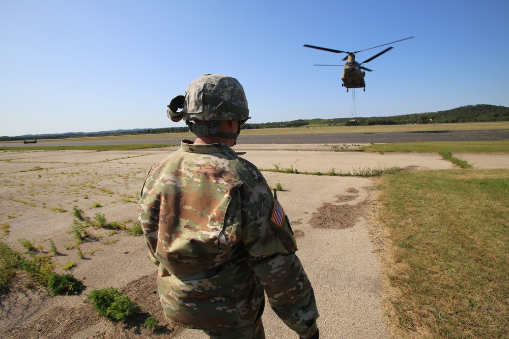 CH-47 Chinook Sling-load Training at Fort McCoy