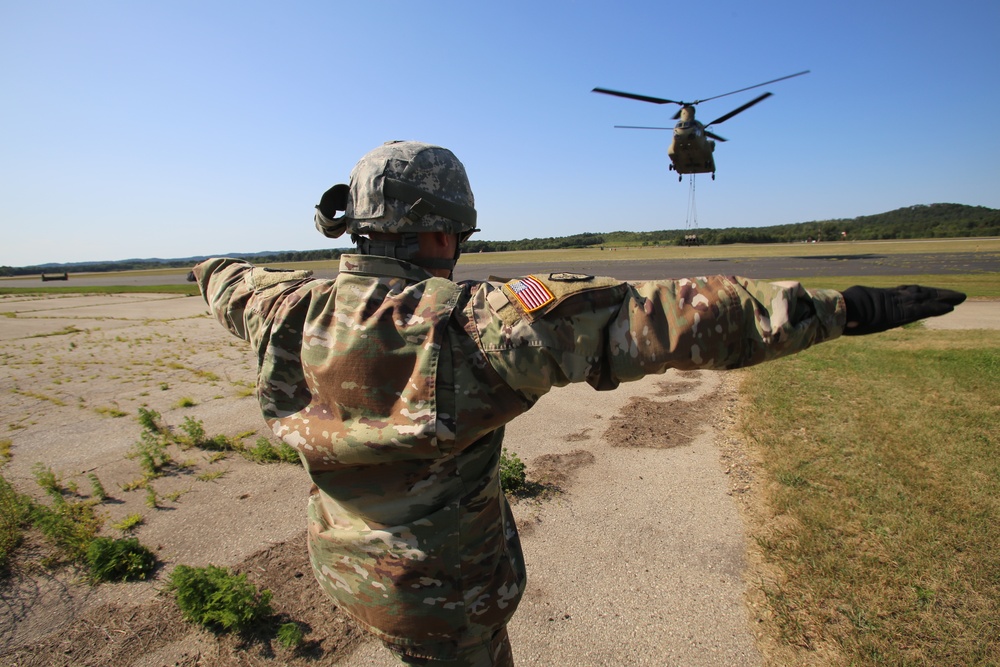 CH-47 Chinook Sling-load Training at Fort McCoy