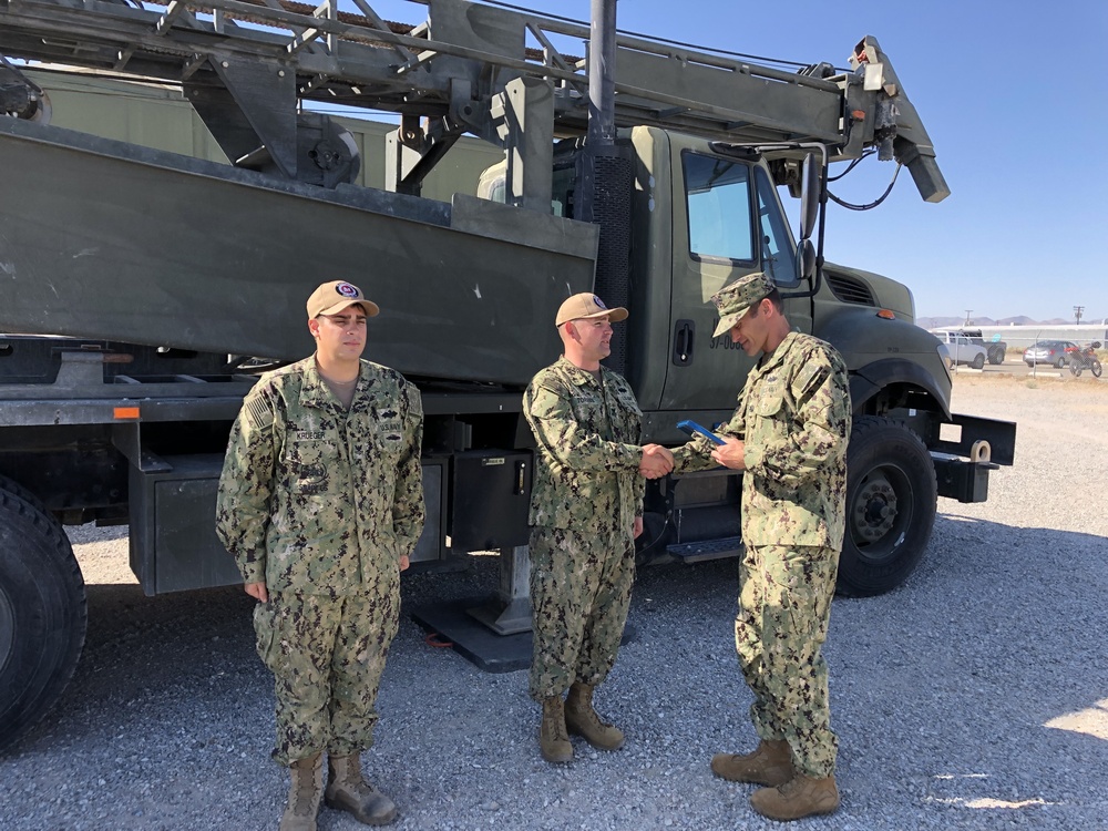Seabees in China Lake Recognized for Disaster Recovery Efforts Following Multiple Earthquakes