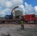 Conex containers are shipped from Camp Seweyo