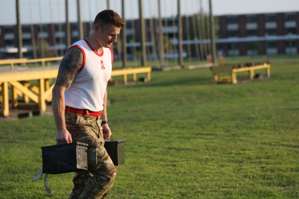 Parris Island Marines take on the Royal Marines fitness test