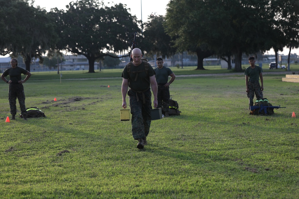 Parris Island Marines take on the Royal Marines fitness test
