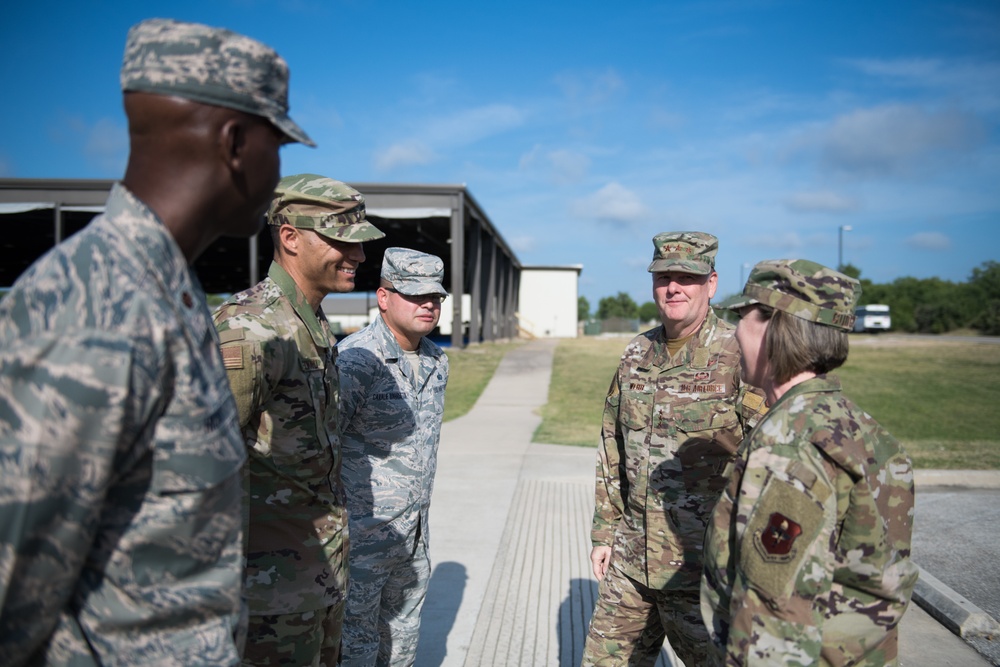 Lt. Gen. Webb visits JBSA-Lackland during immersion tour