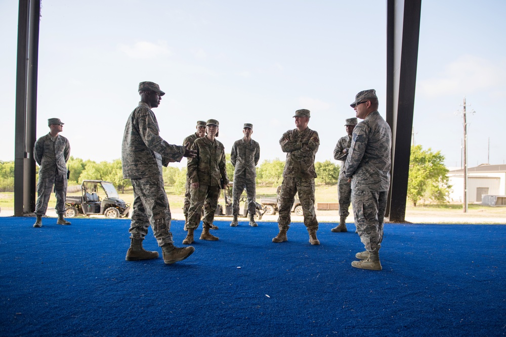 Lt. Gen. Webb visits JBSA-Lackland during immersion tour