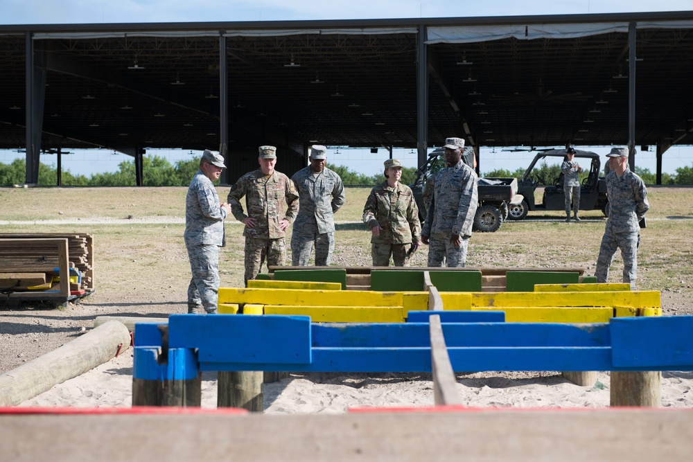 Lt. Gen. Webb visits JBSA-Lackland during immersion tour