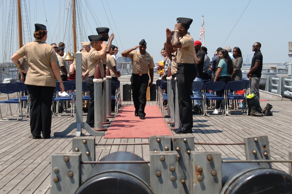 Naval Museum hosts a retirement ceremony