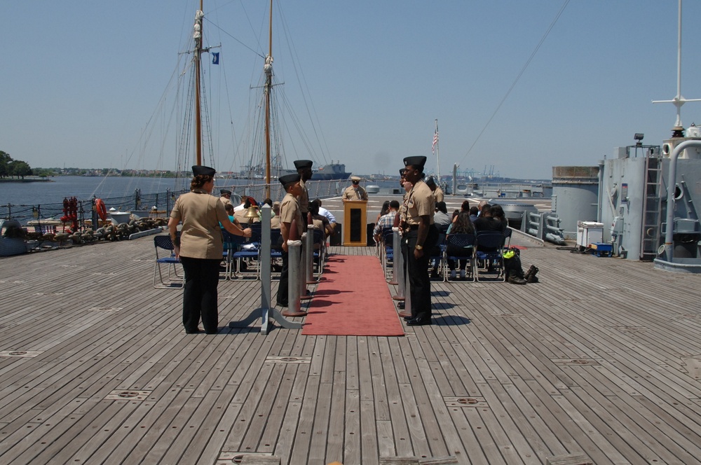 Naval Museum hosts a retirement ceremony