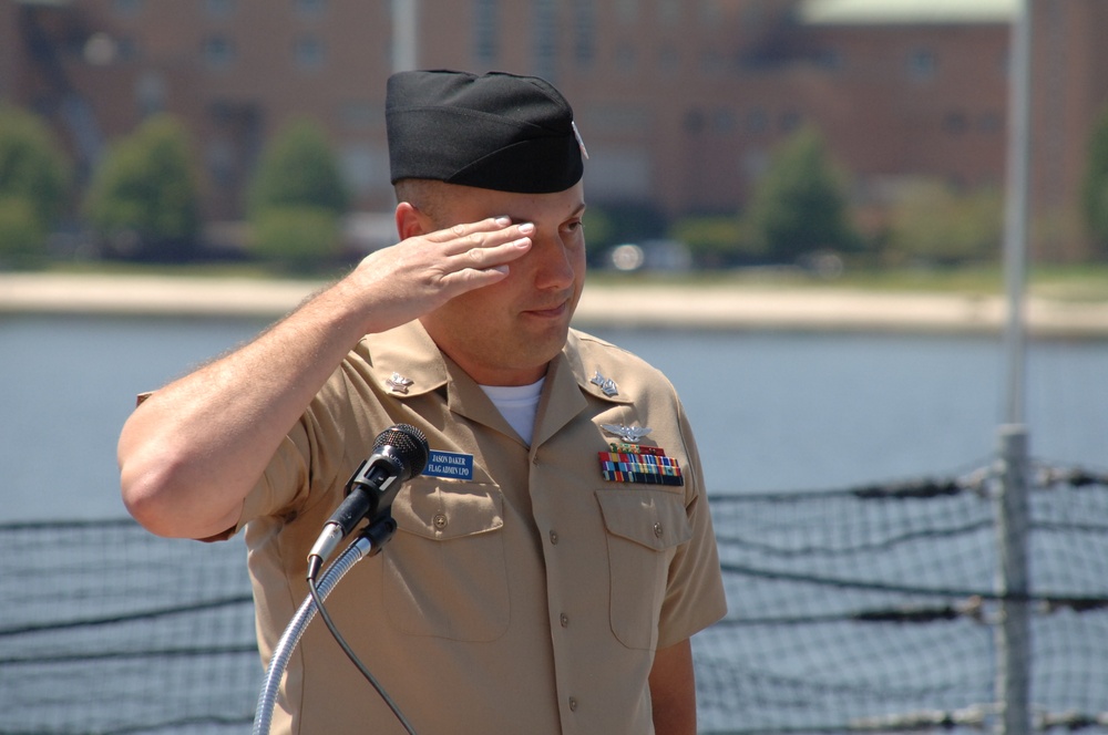 Naval Museum hosts a retirement ceremony
