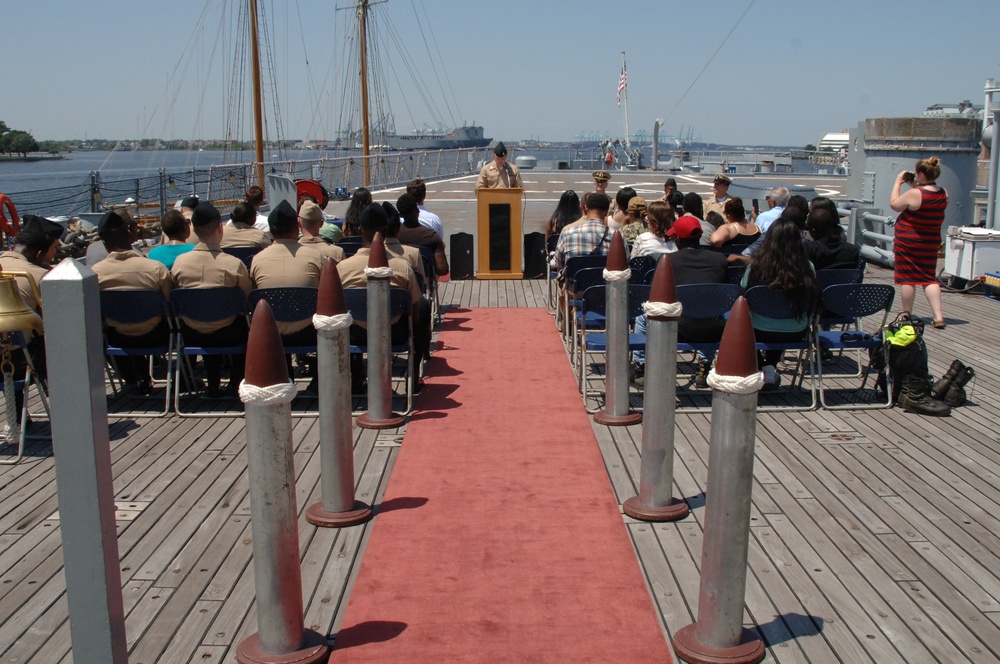 Naval Museum hosts a retirement ceremony
