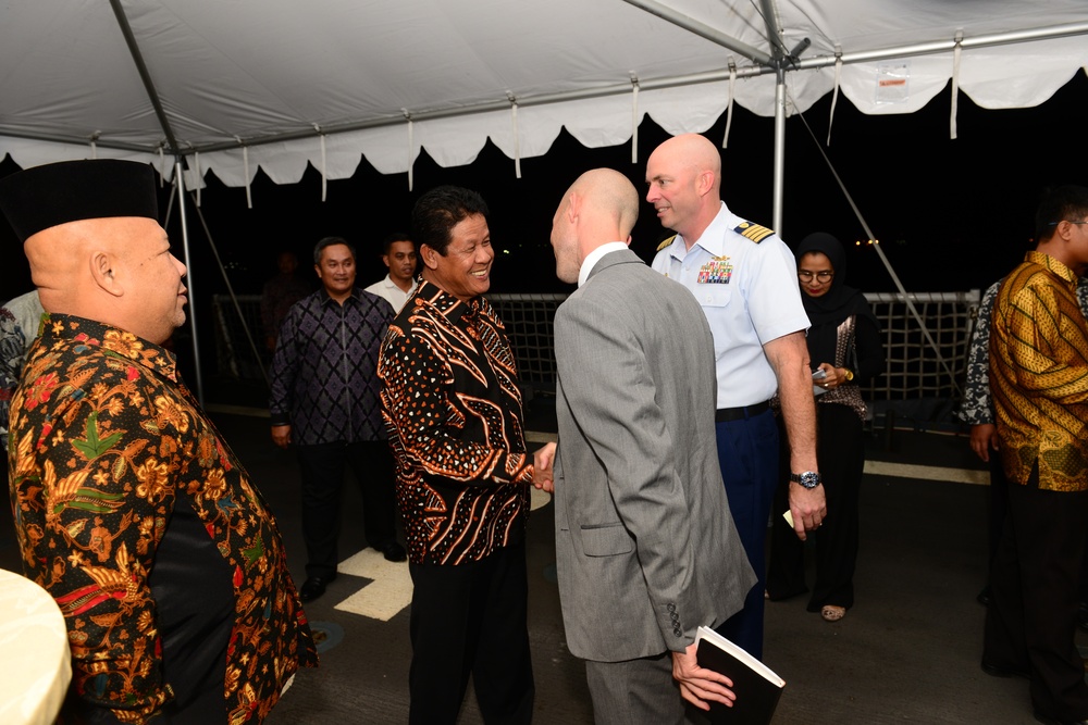 Coast Guard Cutter Stratton engages with Indonesian Bakamla (Coast Guard)