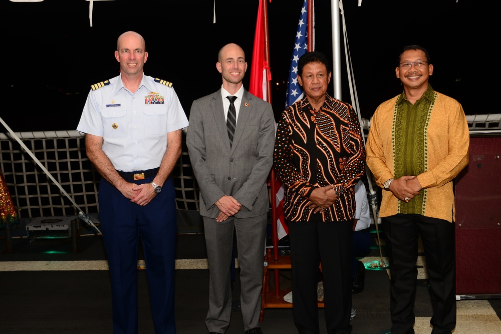 Coast Guard Cutter Stratton engages with Indonesian Bakamla (Coast Guard)