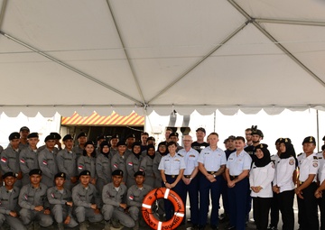 Coast Guard Cutter Stratton engages with Indonesian Bakamla (Coast Guard)