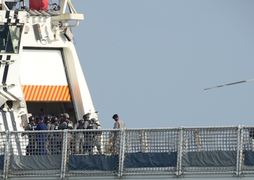 Coast Guard Cutter Stratton engages with Indonesian Bakamla (Coast Guard)