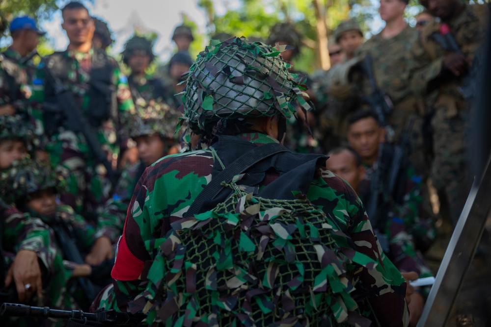 U.S. Marines execute an urban clear during CARAT Indonesia