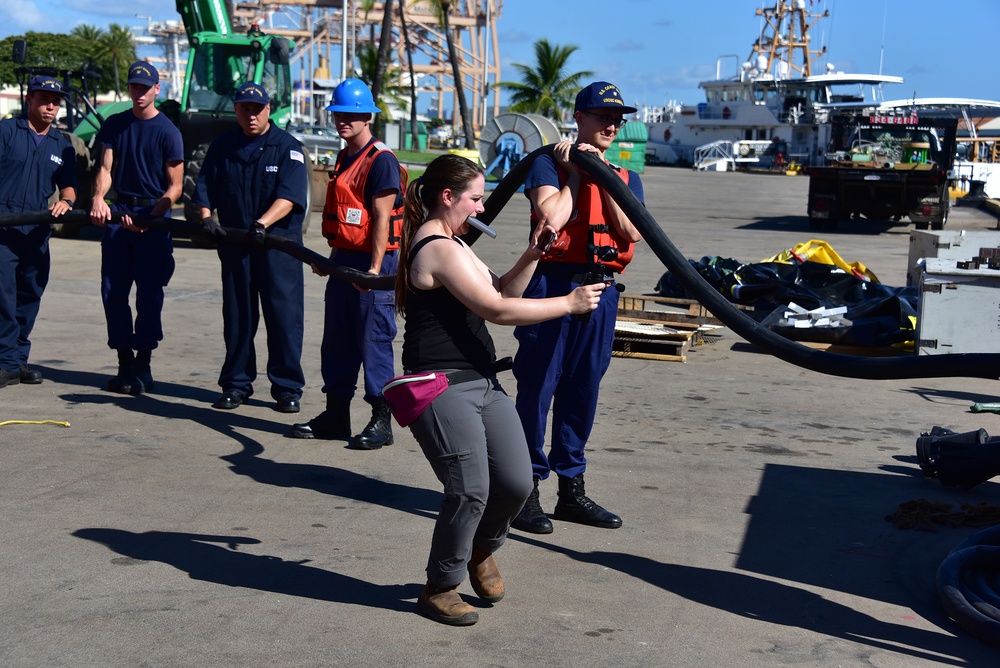 Coast Guard Cutter Kimball gets underway for final sea trials