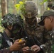 U.S. Marines and sailors conduct a jungle patrol during CARAT Indonesia