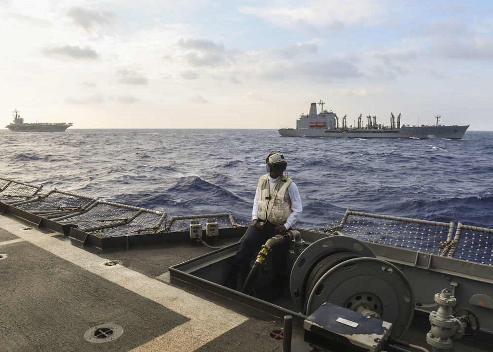 USS Antietam, USS Ronald Reagan Replenishment-at-sea