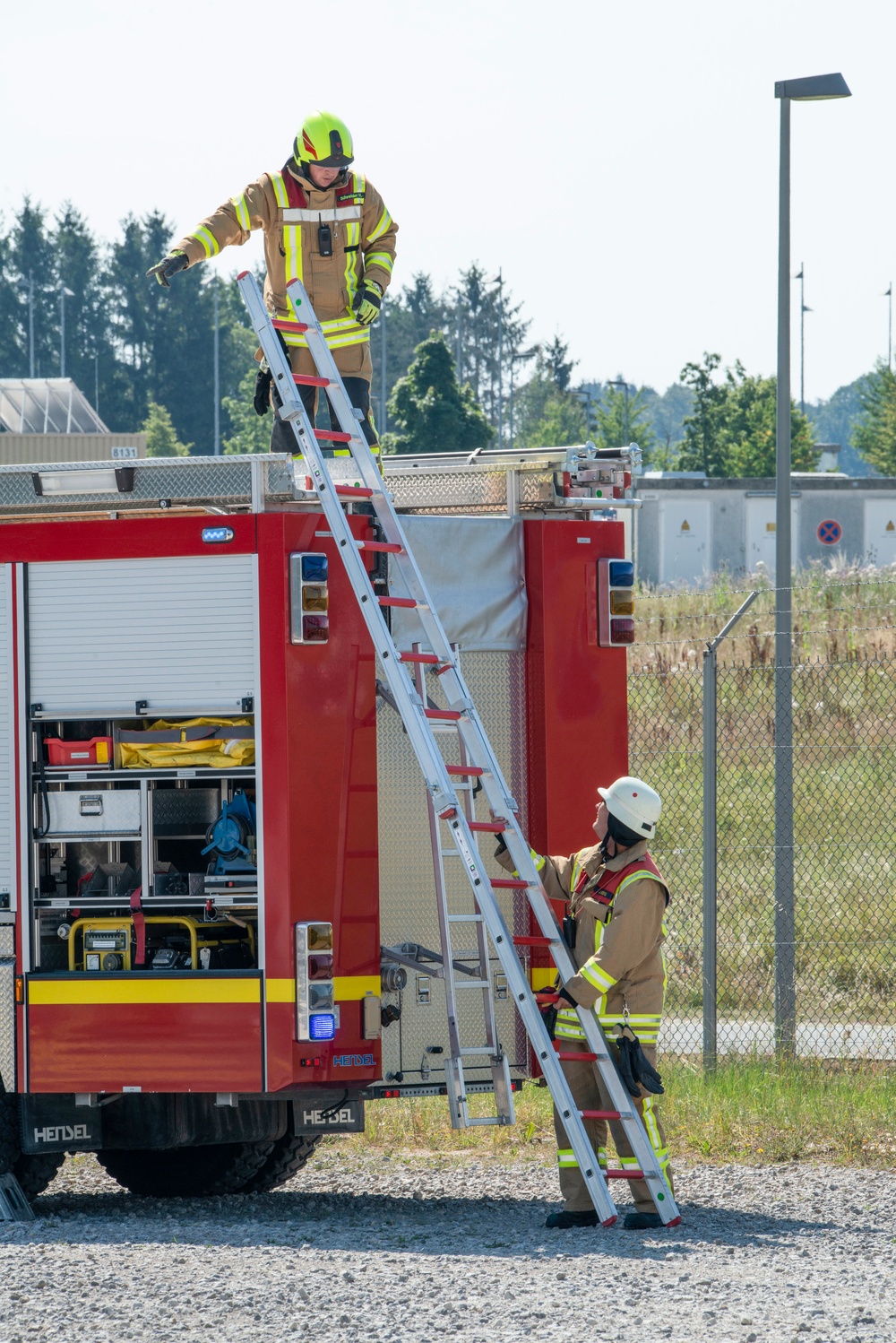 Live fire training for aircraft crash rescue