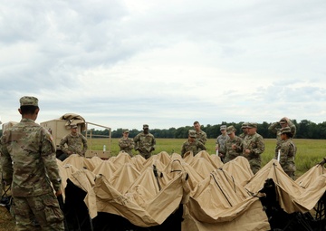 108th ASMC rehearses DRASH set-up for Role 1 medical treatment facility