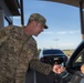 First sergeants check IDs at Schriever AFB gate