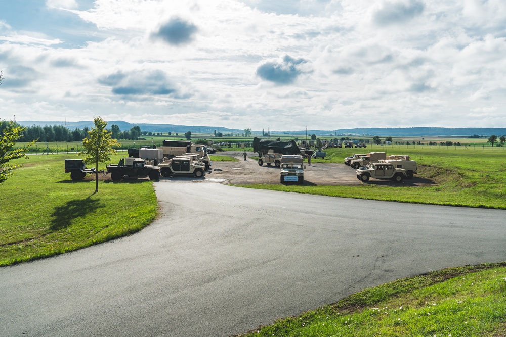 HHC 1st Combat Aviation Brigade conducts a TOCEX (Tactical Operations Center Exercise) at Storck Barracks, Illesheim, Germany.