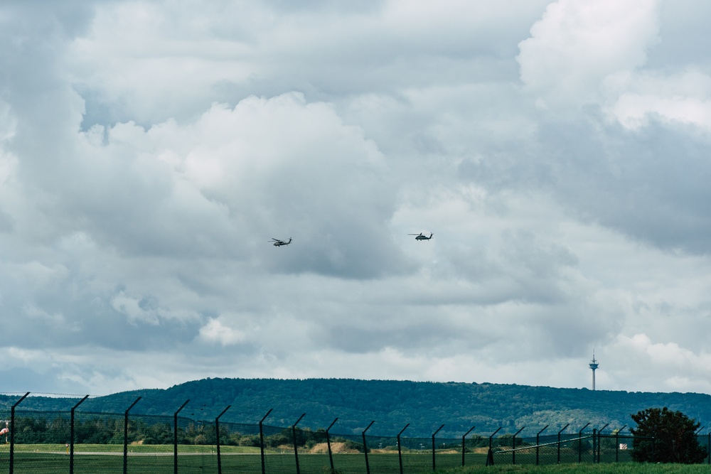 HHC 1st Combat Aviation Brigade conducts a TOCEX (Tactical Operations Center Exercise) at Storck Barracks, Illesheim, Germany.