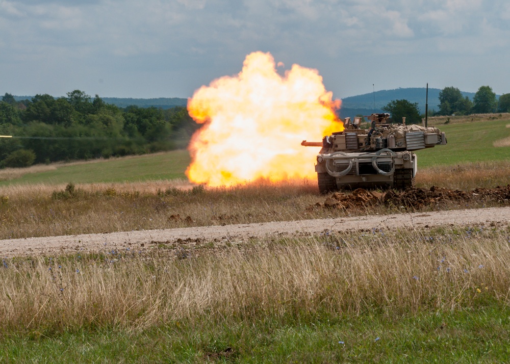 The 3rd Battalion, 66th Armor Regiment and 1st Engineer Battalion , 1st Armored Brigade Combat Team, 1st Infantry Division, conducted combined arms live-fire exercises