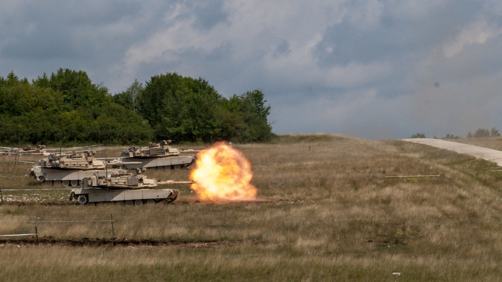 The 3rd Battalion, 66th Armor Regiment and 1st Engineer Battalion, 1st Armored Brigade Combat Team, 1st Infantry Division, conducted combined arms live-fire exercises