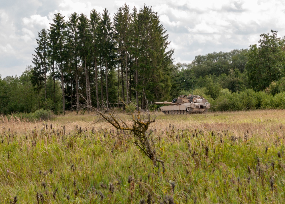 The 3rd Battalion, 66th Armor Regiment and 1st Engineer Battalion, 1st Armored Brigade Combat Team, 1st Infantry Division, conducted combined arms live-fire exercises