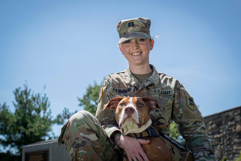 The New Jersey National Guard welcomes first therapy dog Ace