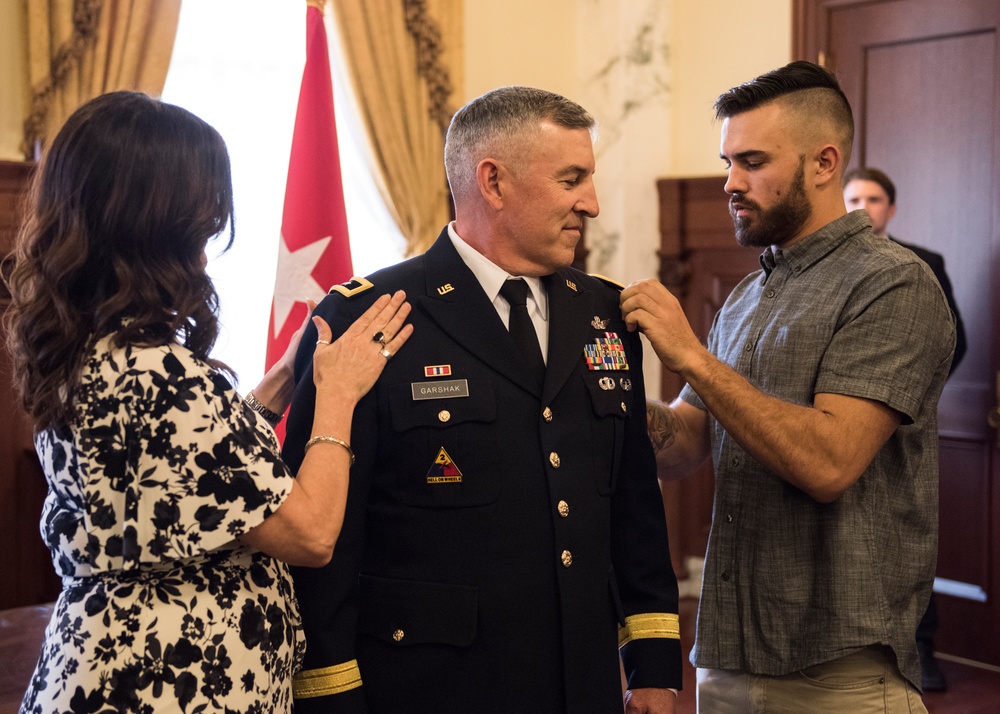 Governor Brad Little promoted Maj. Gen. Michael Garshak