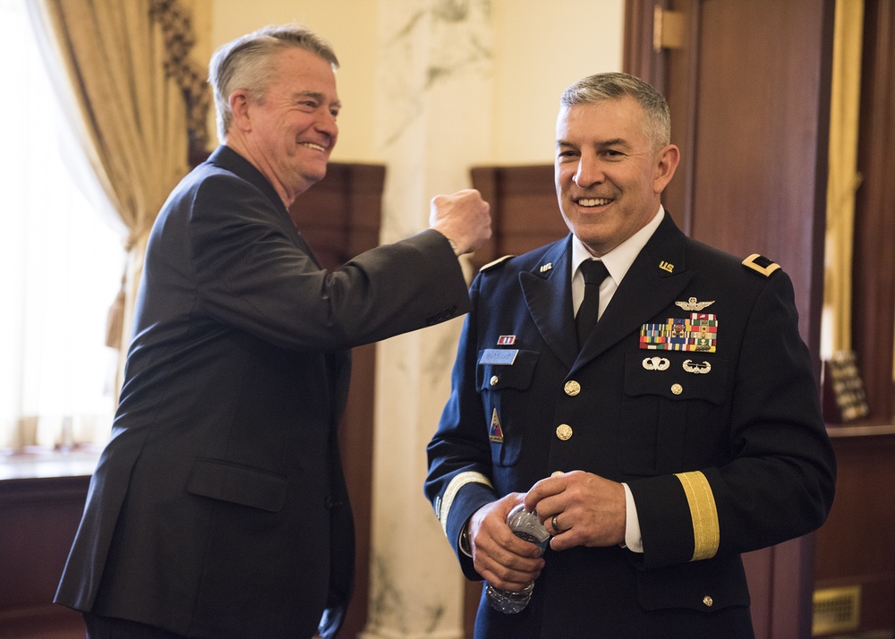 Governor Brad Little promoted Maj. Gen. Michael Garshak
