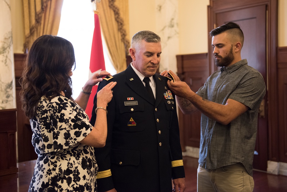 Governor Brad Little promoted Maj. Gen. Michael Garshak