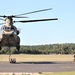 CH-47 Chinook, crew support 89B sling-load training at Fort McCoy