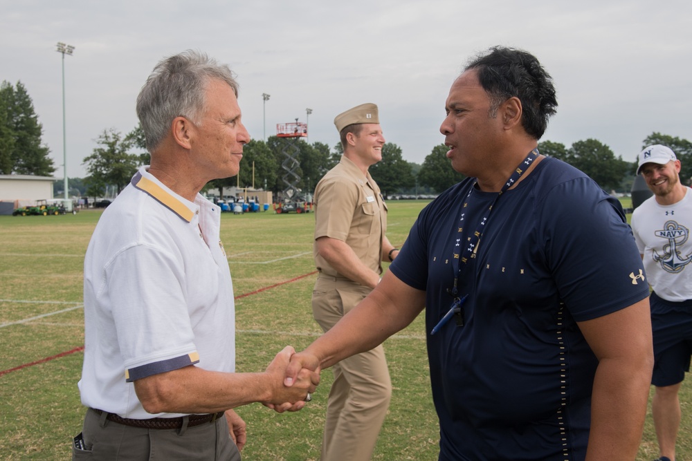 Greg Slavonic Assistant Secretary of the Navy for Manpower and Reserve Affairs visits US Naval Academy